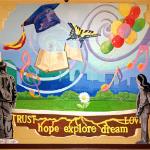 Upper School Mural completed with students at The Children's Home of Cincinnati, 2013